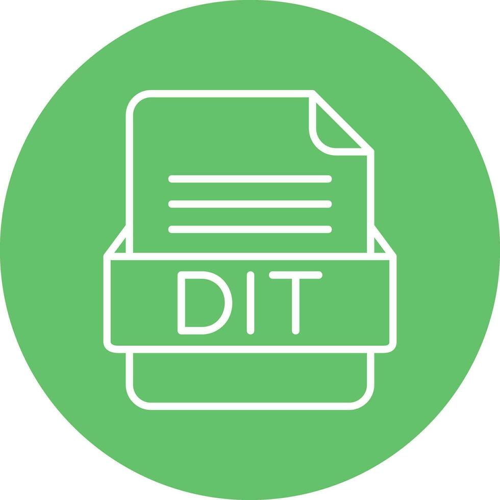 DIT File Format Vector Icon