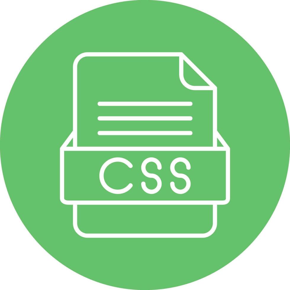 CSS File Format Vector Icon