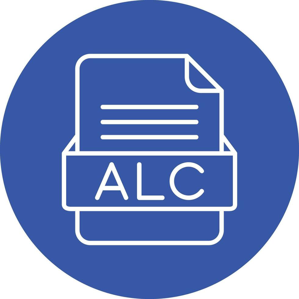 ALC File Format Vector Icon