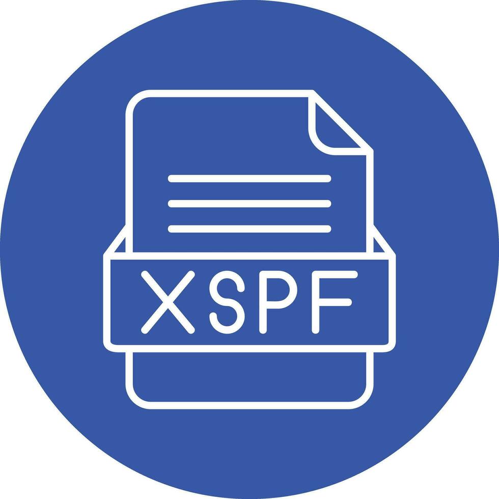 xspf archivo formato vector icono