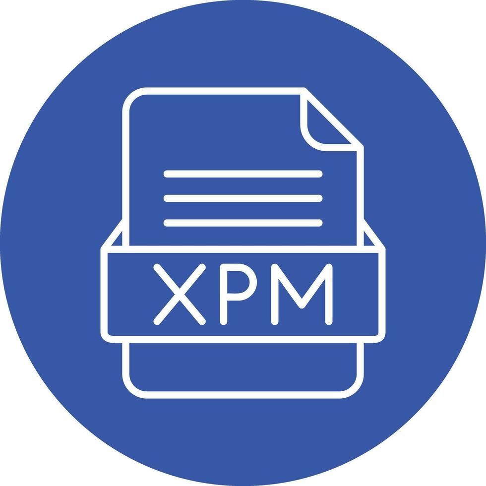 XPM File Format Vector Icon