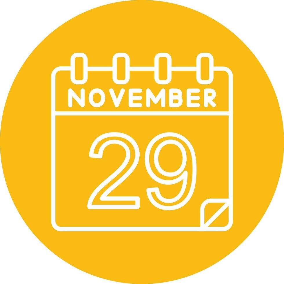 29 November Vector Icon