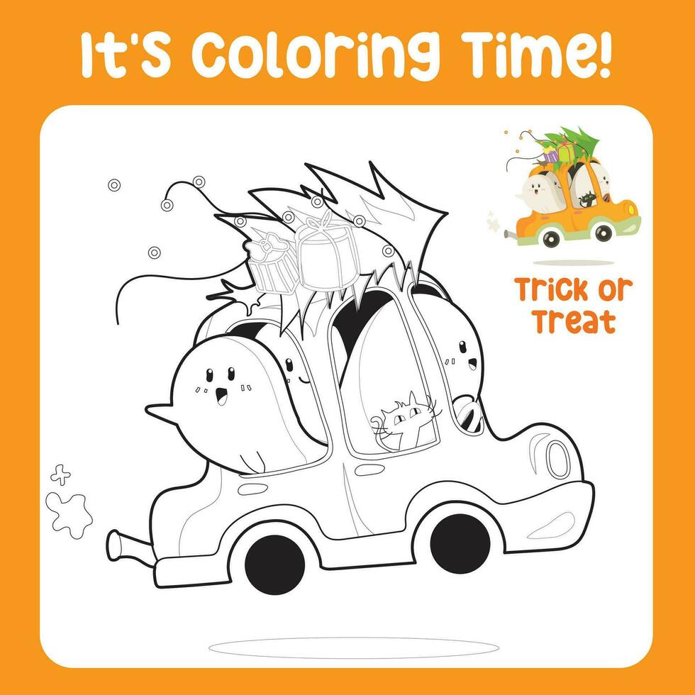 educativo imprimible colorante hoja de cálculo. colorante actividad para niños. vector contorno para colorante página.