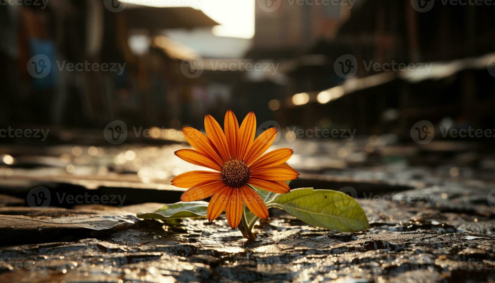 Vibrant sunflower blossoms in a tranquil meadow, embracing summer warmth generated by AI photo