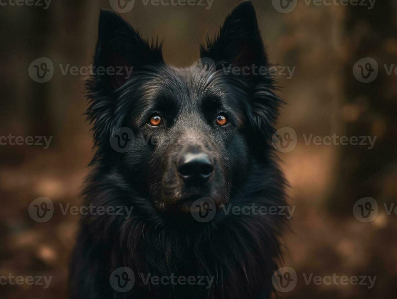 Belgian Sheepdog dog created with Generative AI technology photo
