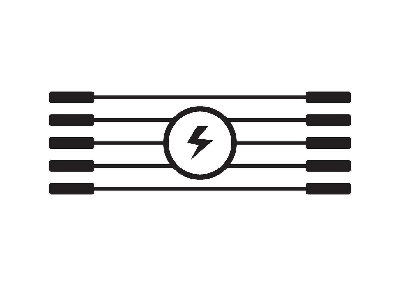 electric fence icon design vector isolated