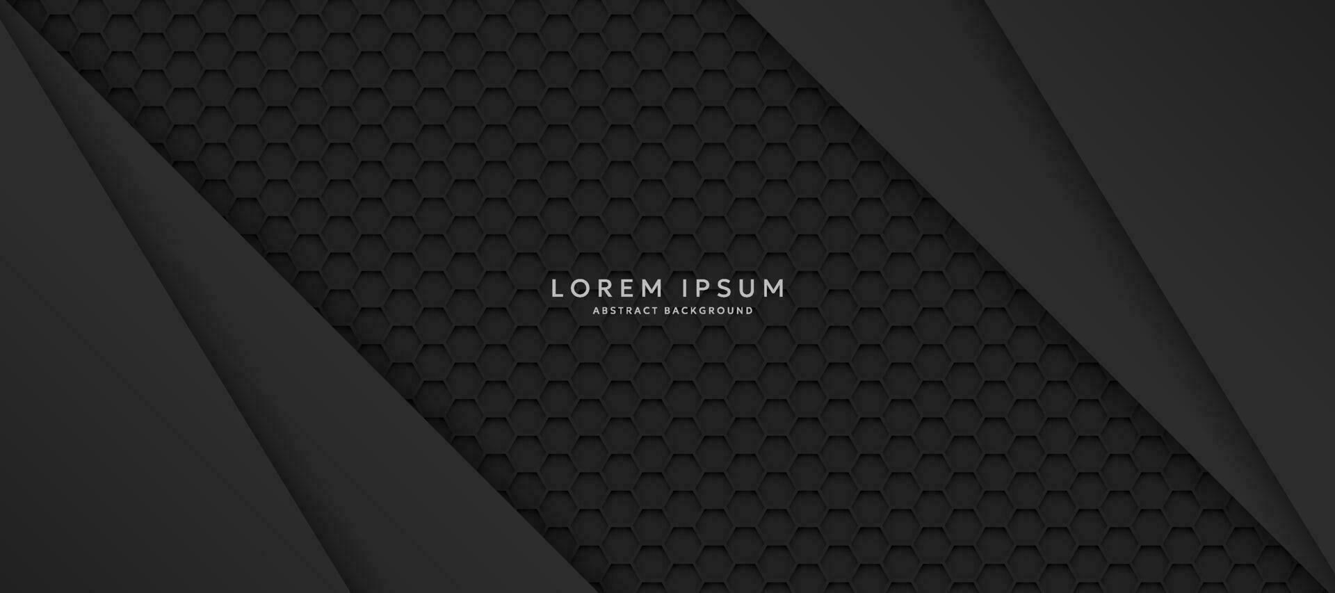 Dark background with hexagons. modern abstract background vector