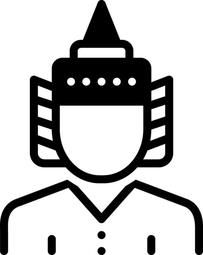 solid icon for thai vector