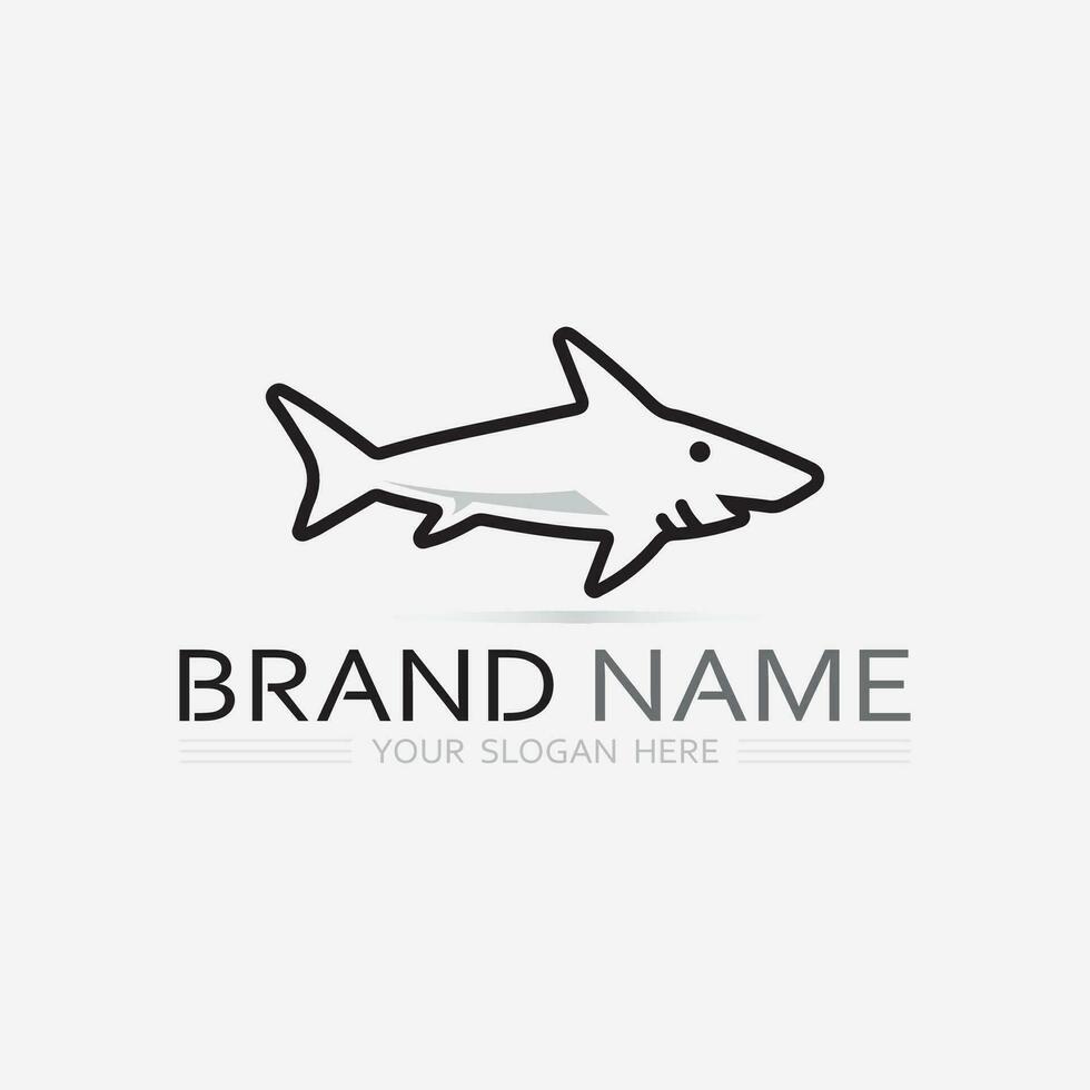 Fish abstract icon design logo template,Creative vector symbol of fishing club or online shop.