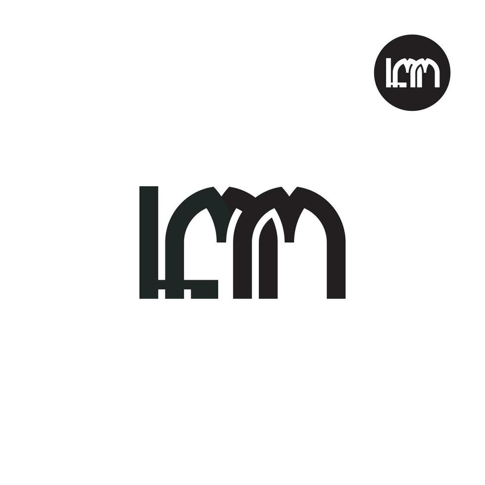 letra mmm monograma logo diseño vector