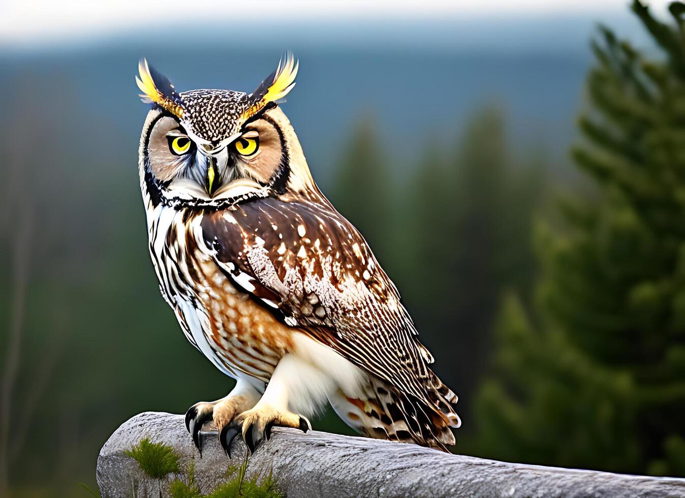 Beautiful Owl Photo - AI Generative