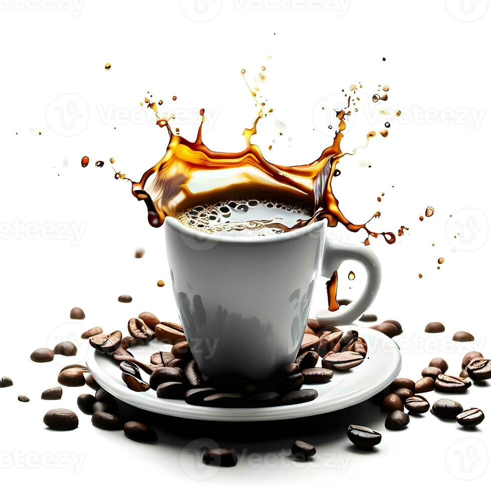 International coffee day enjoy with a cup of liquid coffee ai generative photo