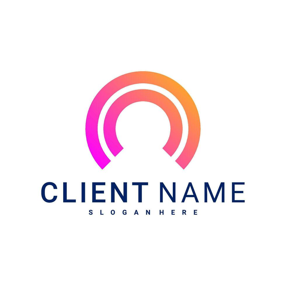 Modern and Minimal letter C logo. Simple initial C monogram logo design vector template.
