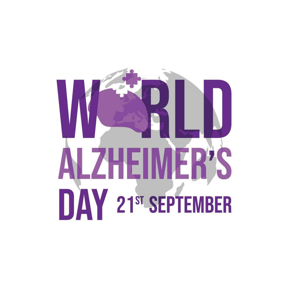 World Alzheimer's Day banner design Vector