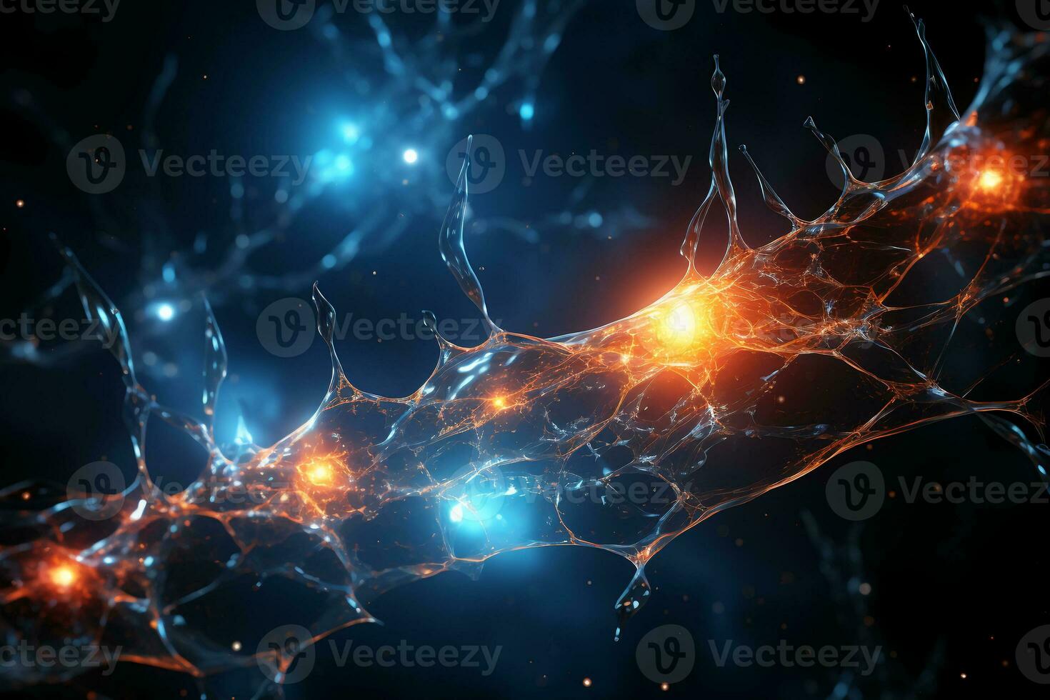 Neuron like laniakea. AI generative photo