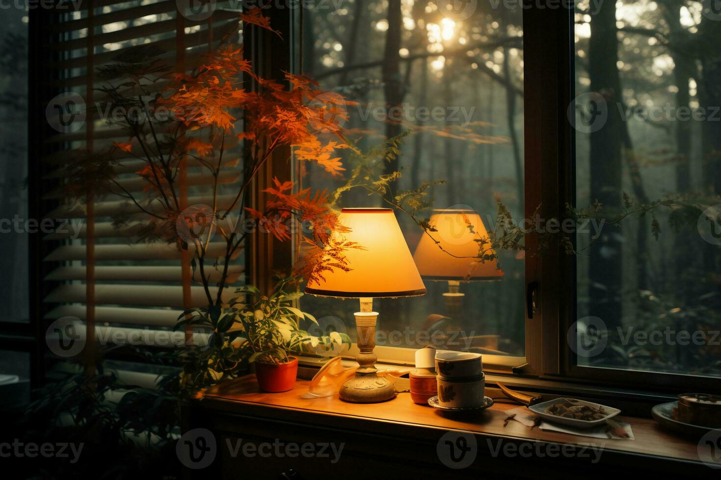 Diffused sales desk lamp