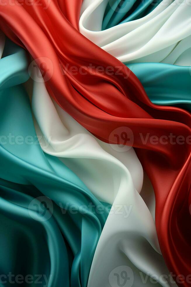 Blue, white and red seamless background. AI generative photo