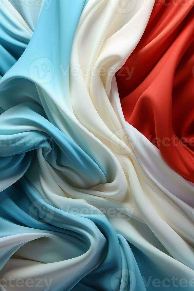 Blue, white and red seamless background. AI generative photo