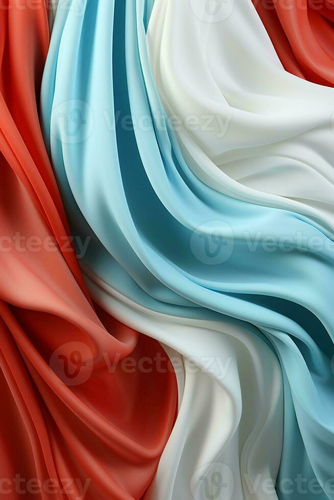 Blue, white and red seamless background. AI generative photo