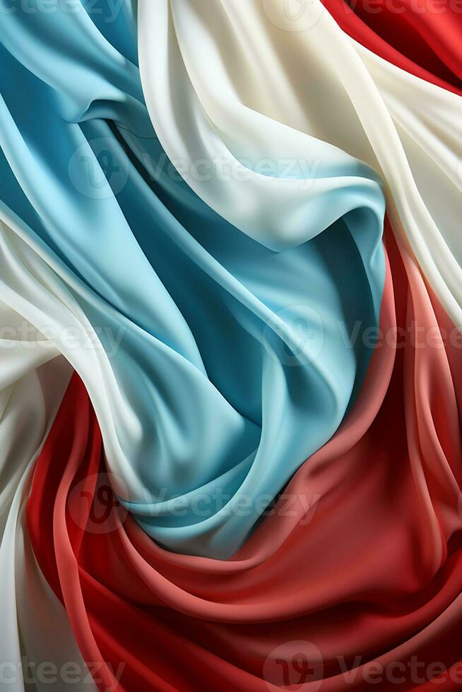 Blue, white and red seamless background. AI generative photo
