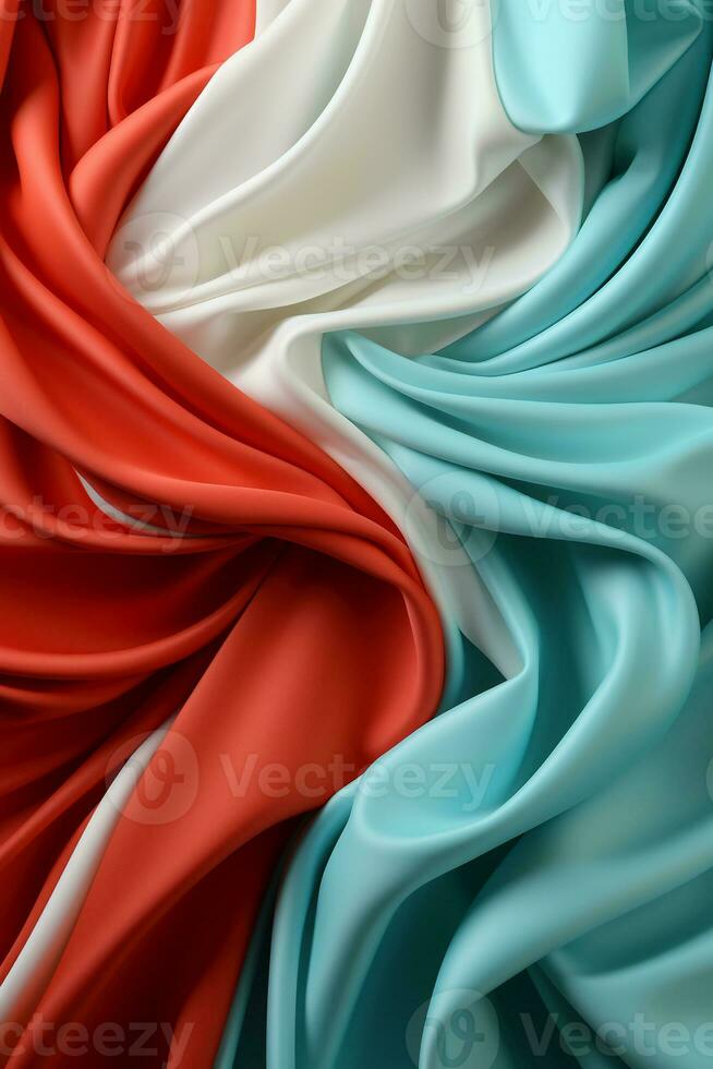 Blue, white and red seamless background. AI generative photo