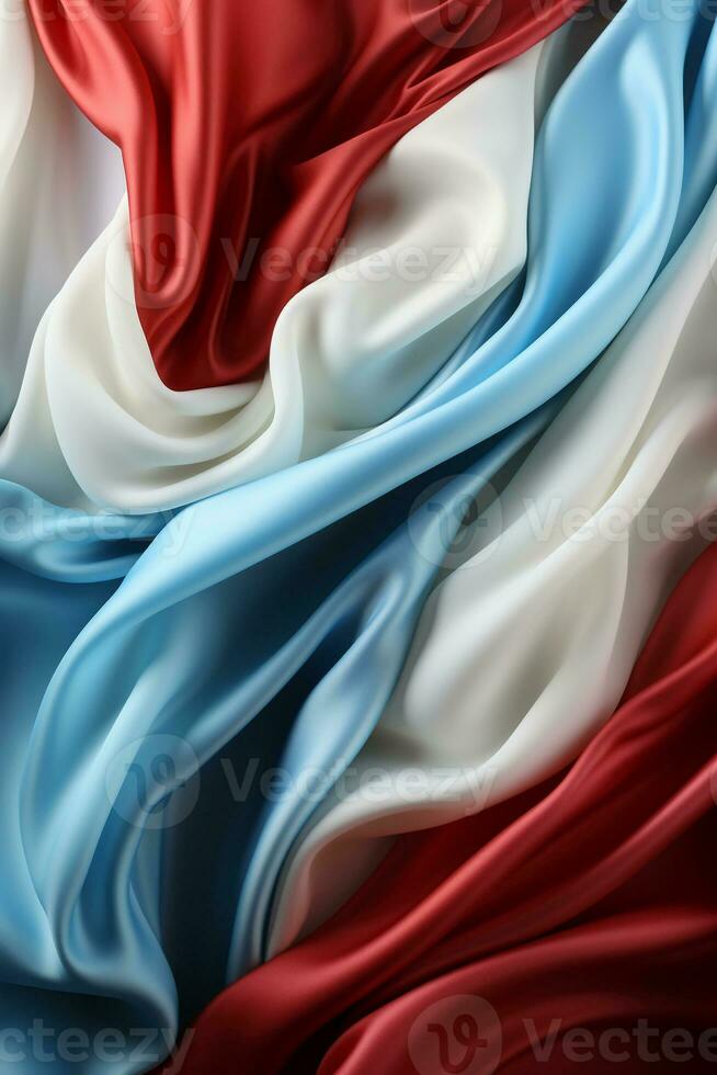 Blue, white and red seamless background. AI generative photo