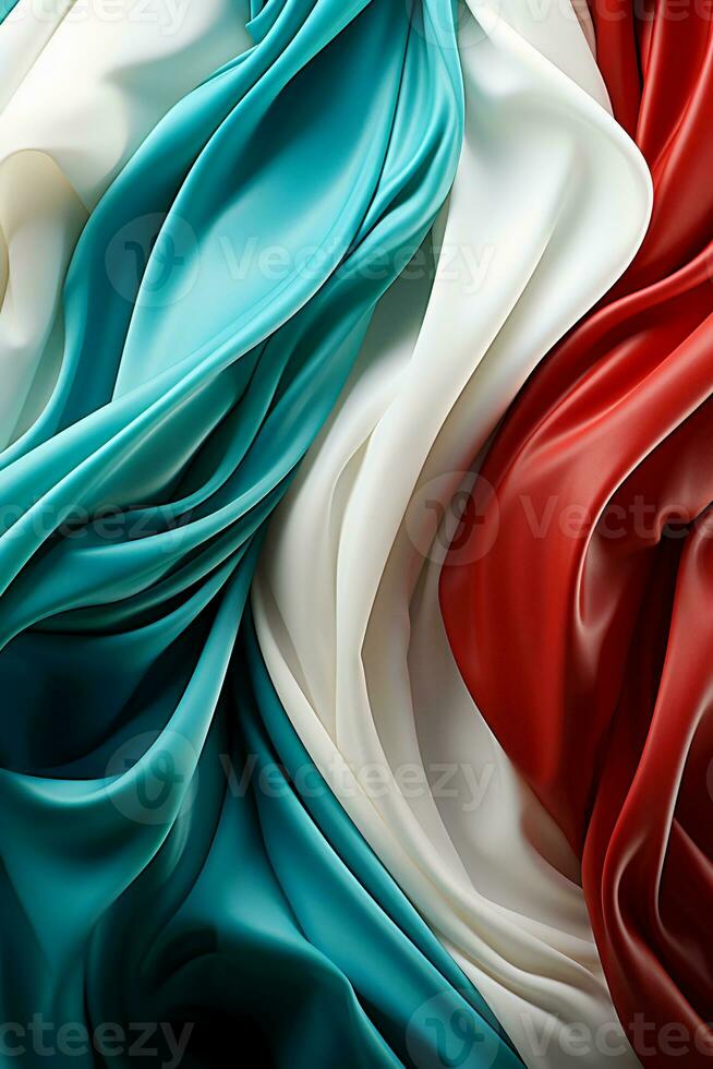 Blue, white and red seamless background. AI generative photo