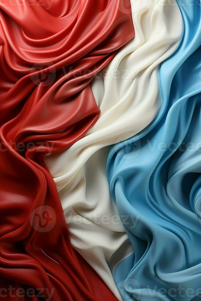 Blue, white and red seamless background. AI generative photo