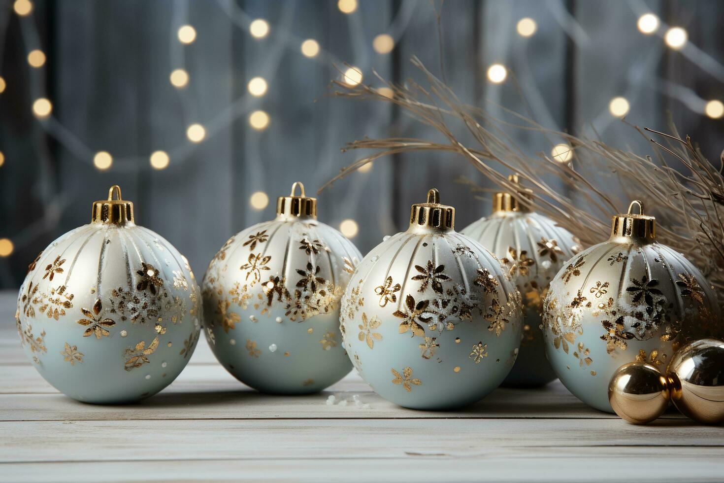 Navidad Días festivos composición en blanco de madera antecedentes. ai generativo foto