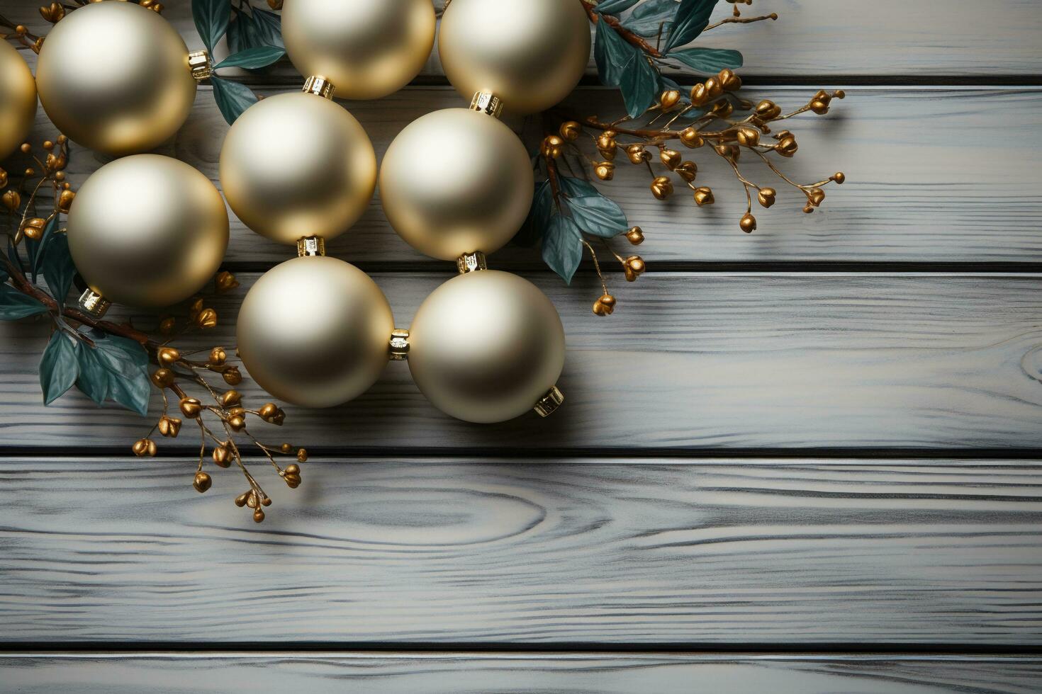 Navidad Días festivos composición en blanco de madera antecedentes. ai generativo foto