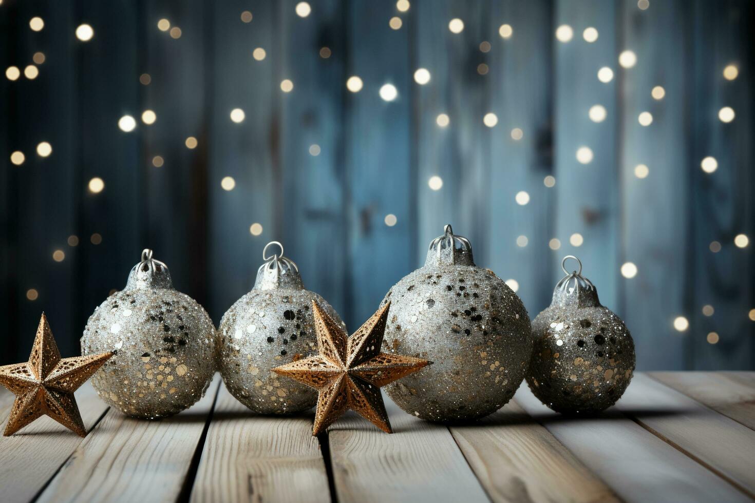 Navidad Días festivos composición en blanco de madera antecedentes. ai generativo foto