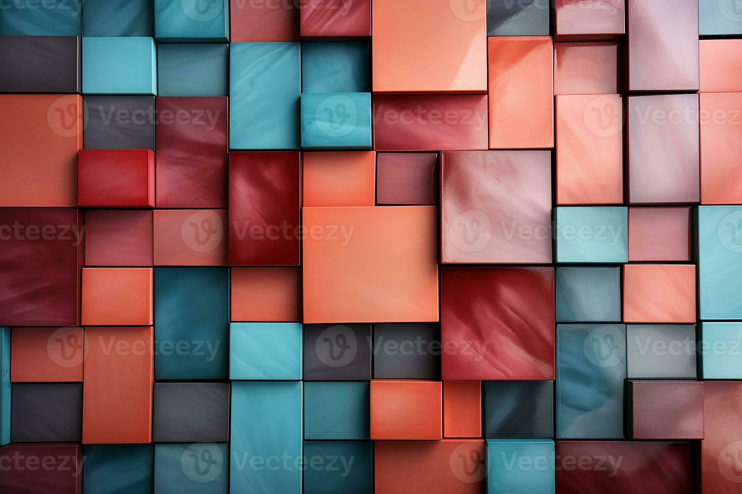Horizontal or vertical background with ceramic tile. Mock up template. Copy space for text. AI generative photo