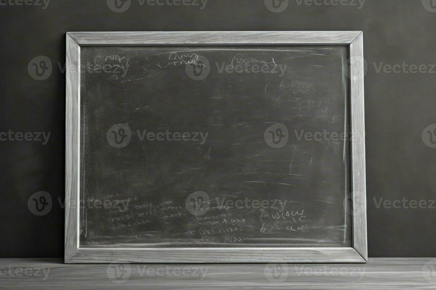 Blackboard illustration, space to write, learning concept. Generative AI photo