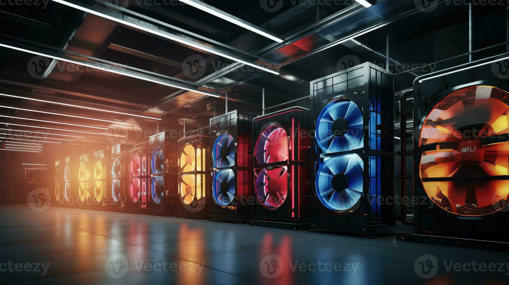 technology industrial air cooling ai generated photo