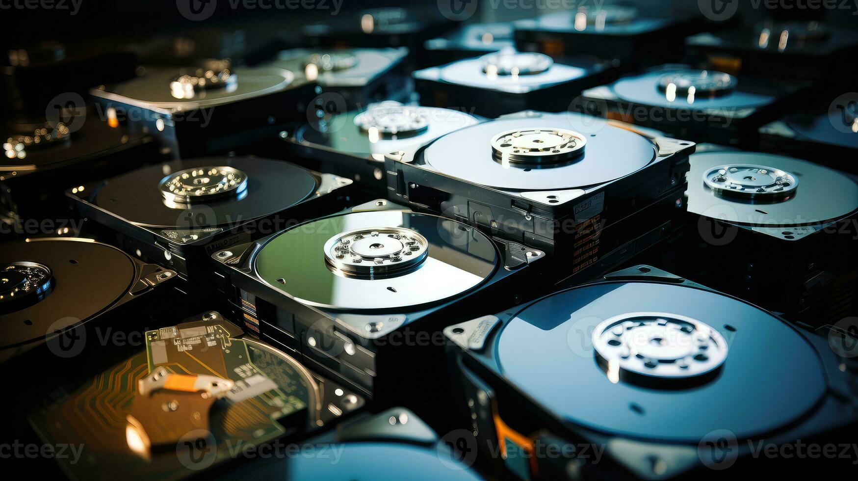 computer terabyte hard drive ai generated photo