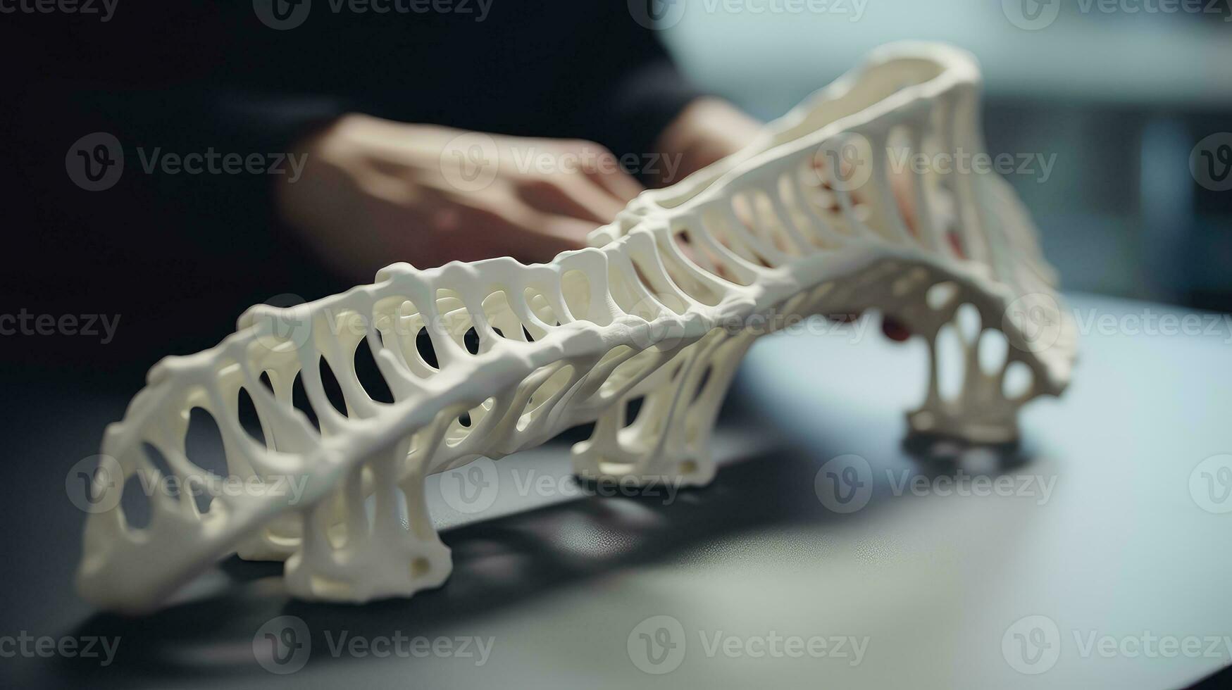 bone 3d printed bones ai generated photo