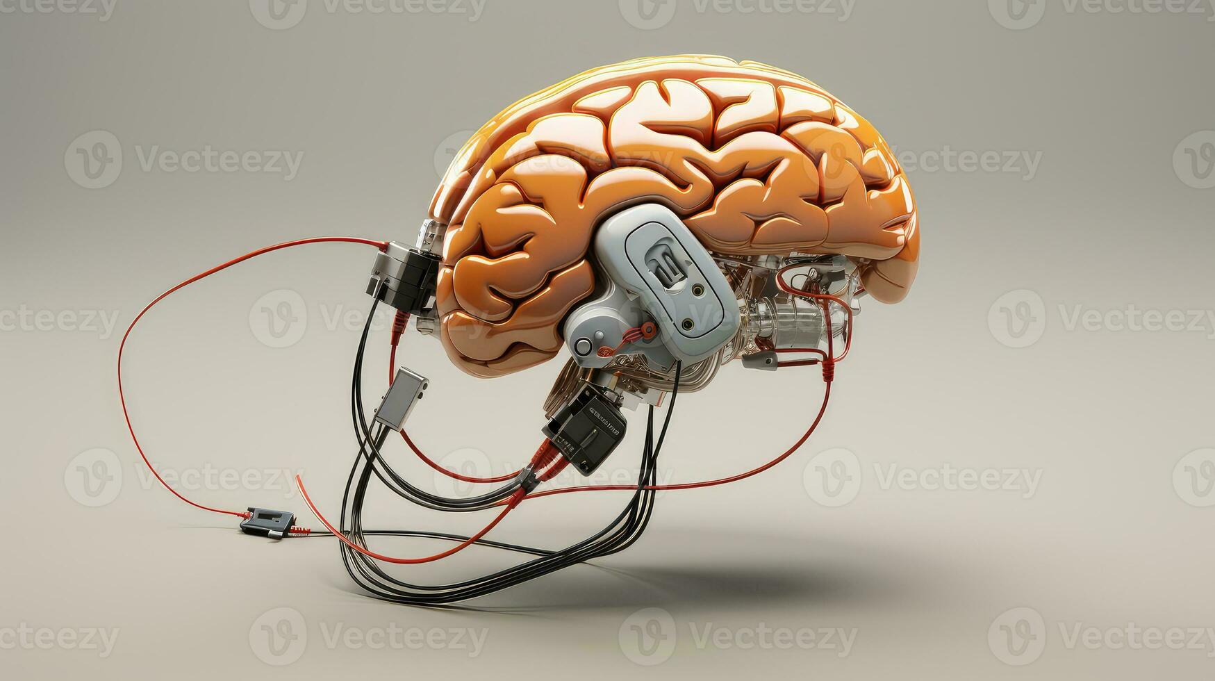 innovation brain interface device ai generated photo