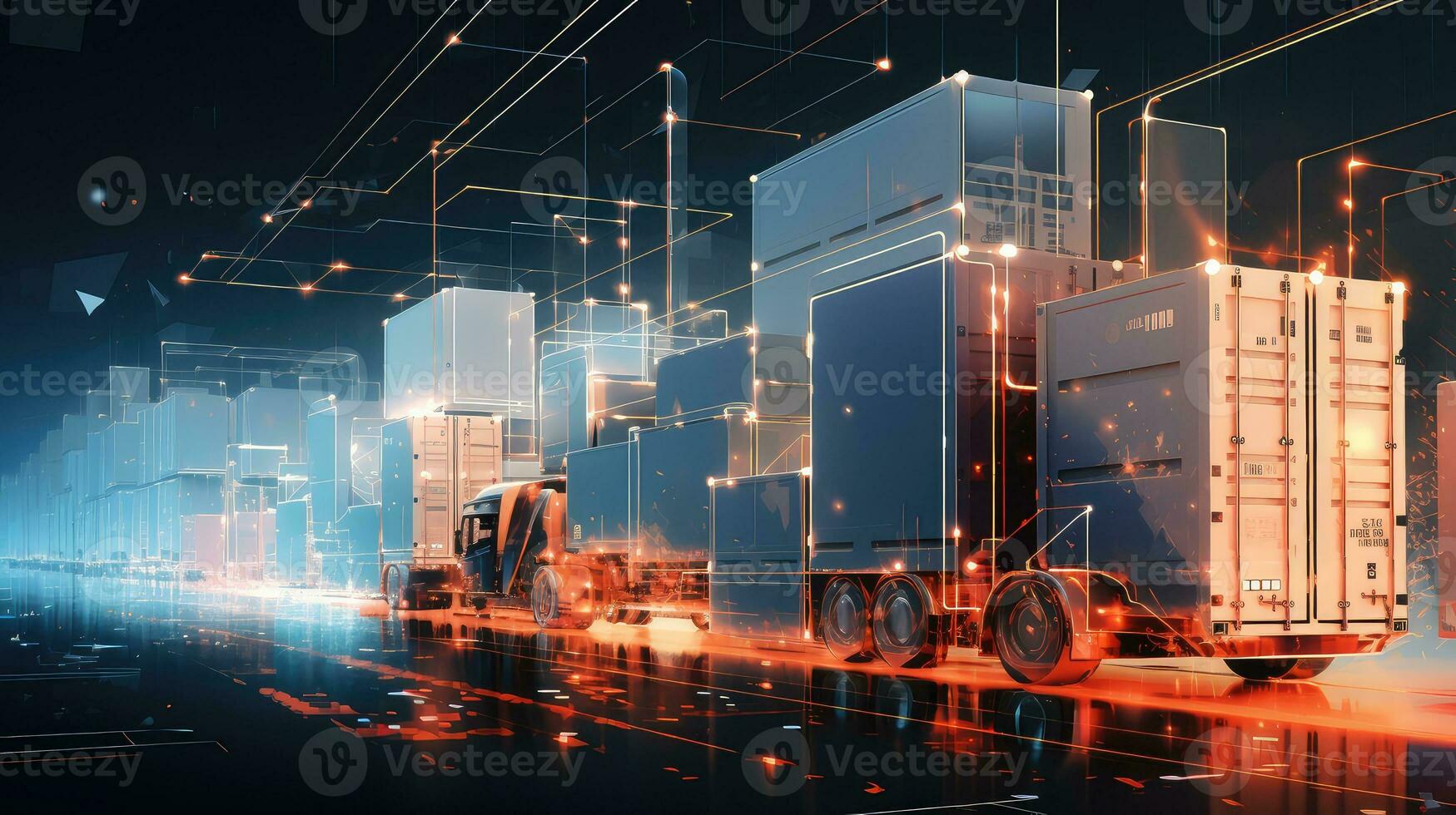 industry logistics artificial intelligence ai generated photo