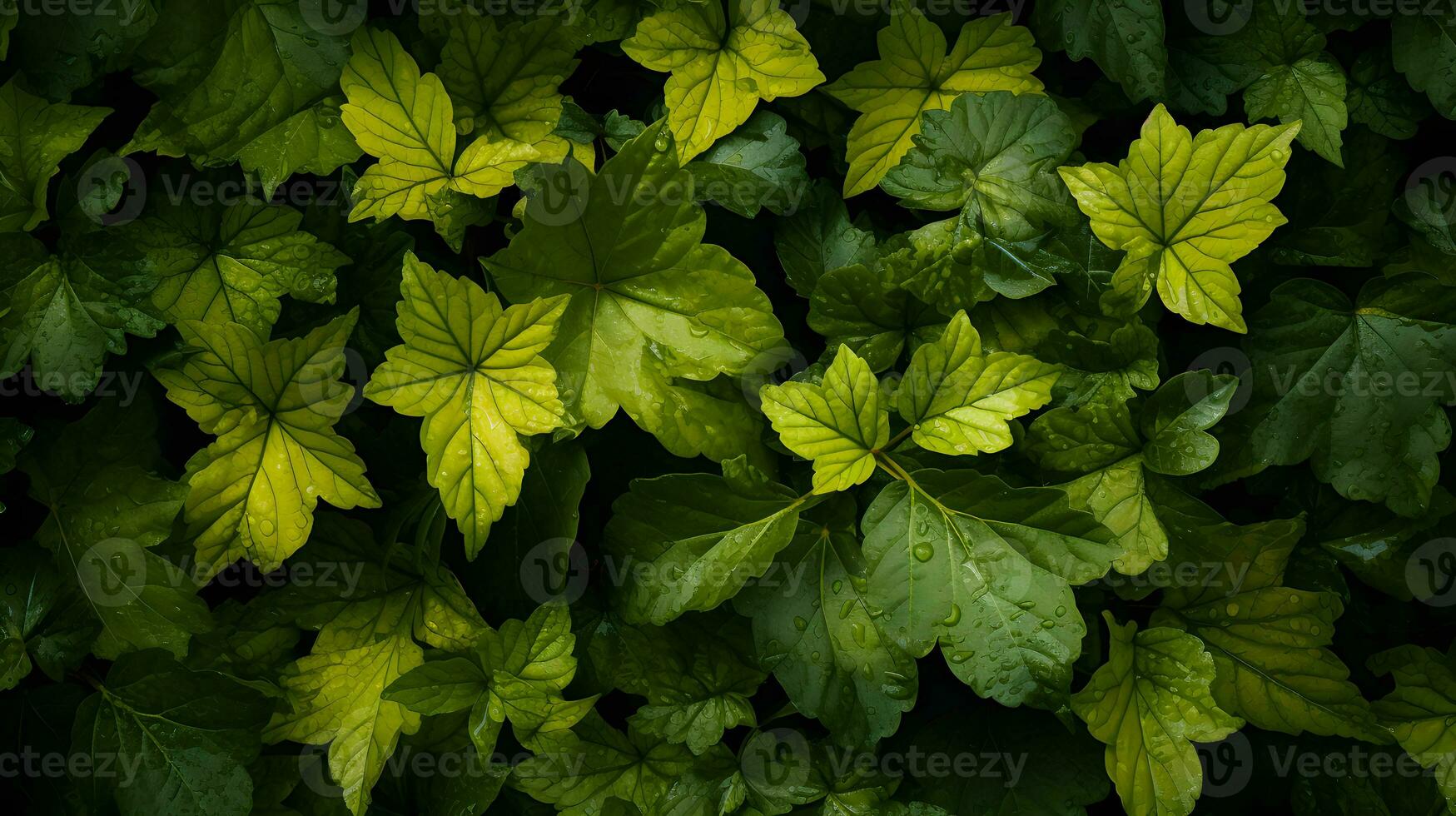 detallado otoño follaje de cerca - generado ai Disparo foto