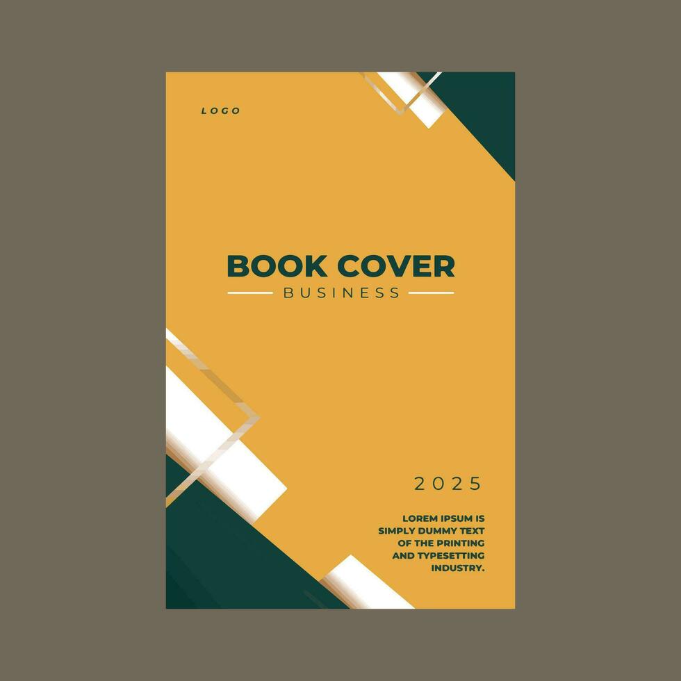 Business book cover template design vector