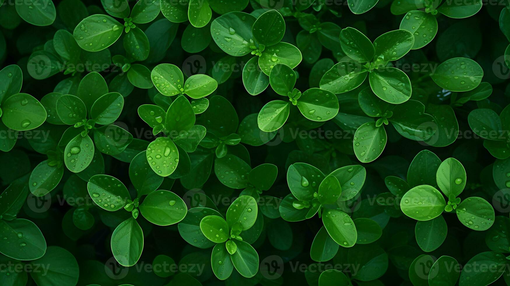 Captivating Close-Ups - Green Leaf Beauty, Generated AI Image photo