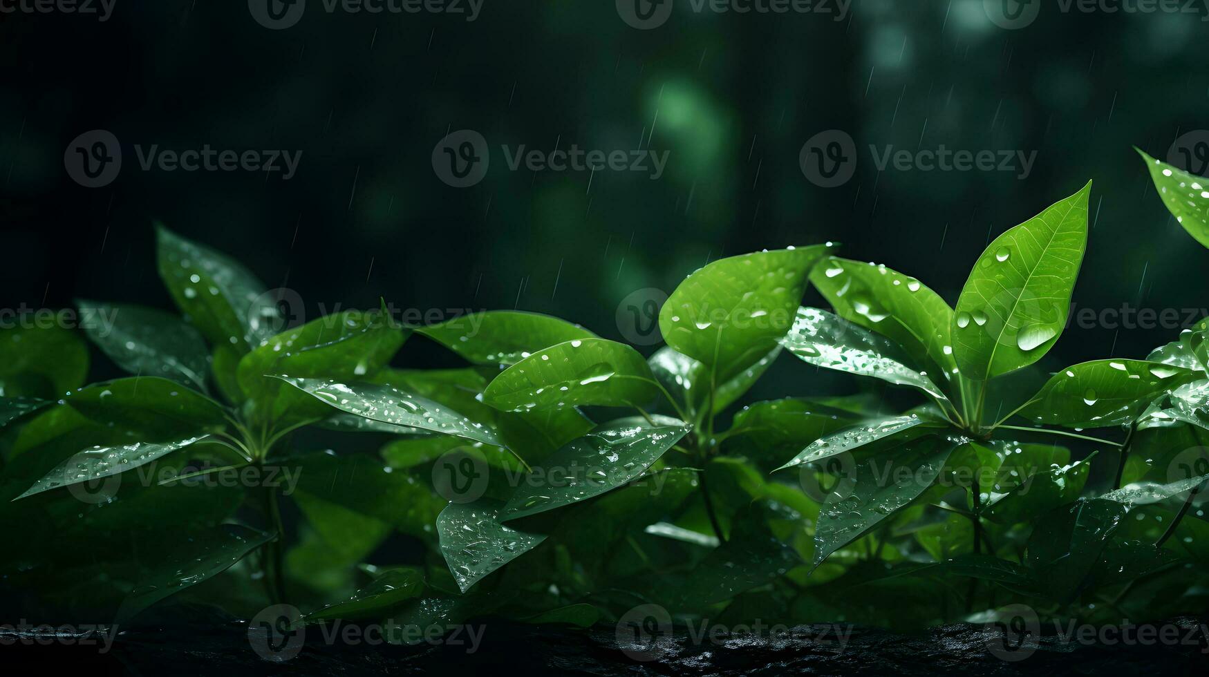 Nature's Microcosm - Up-Close Leaf Study, Generated AI Image photo