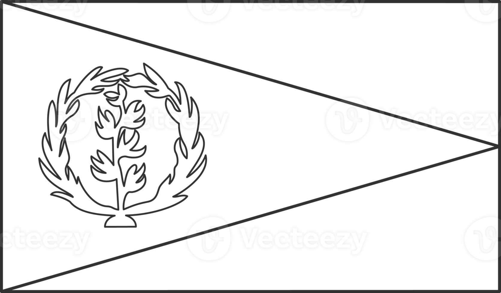 Eritrea flag, for color the flag. Draft flag. png