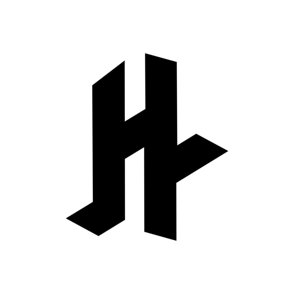 Modern letter H logo icon vector template.