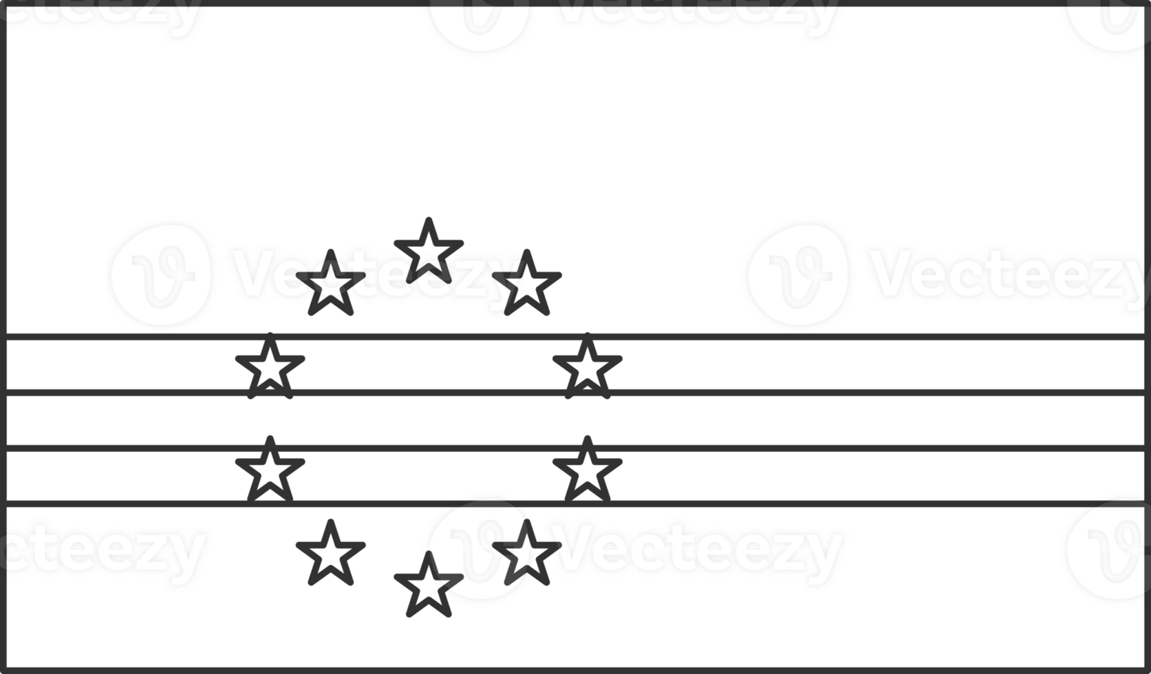 Cape Verde flag, for color the flag. Draft flag. png