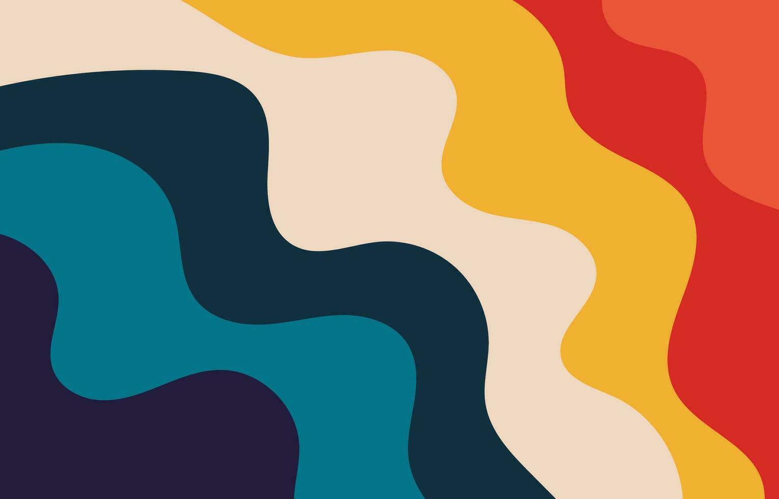 Colorful Abstract Groovy background design vector