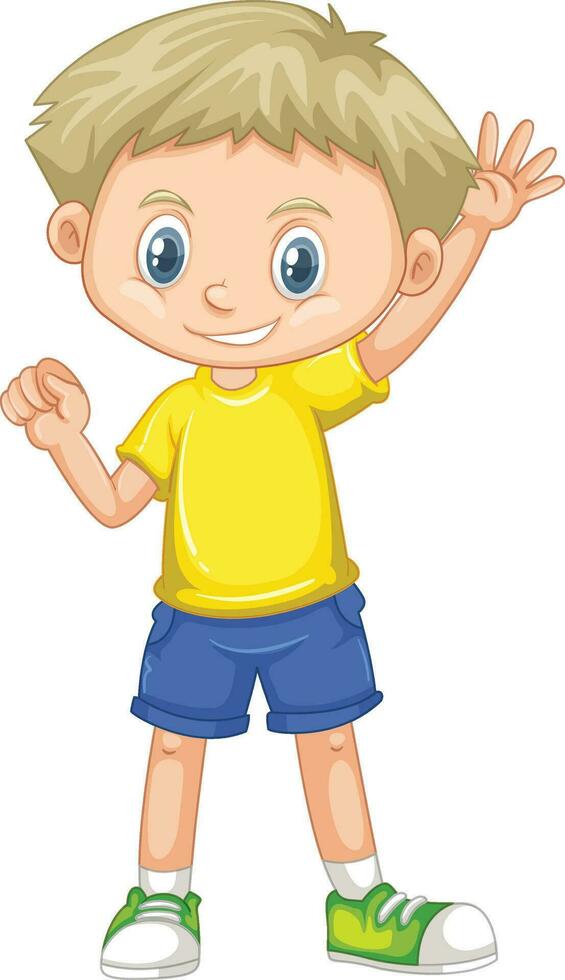 contento niños ocupaciones personaje diseño vector