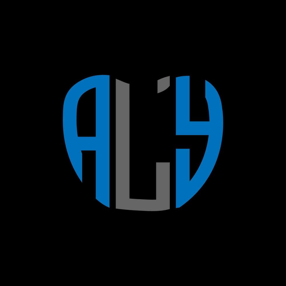 ALY letter logo creative design. ALY unique design. vector