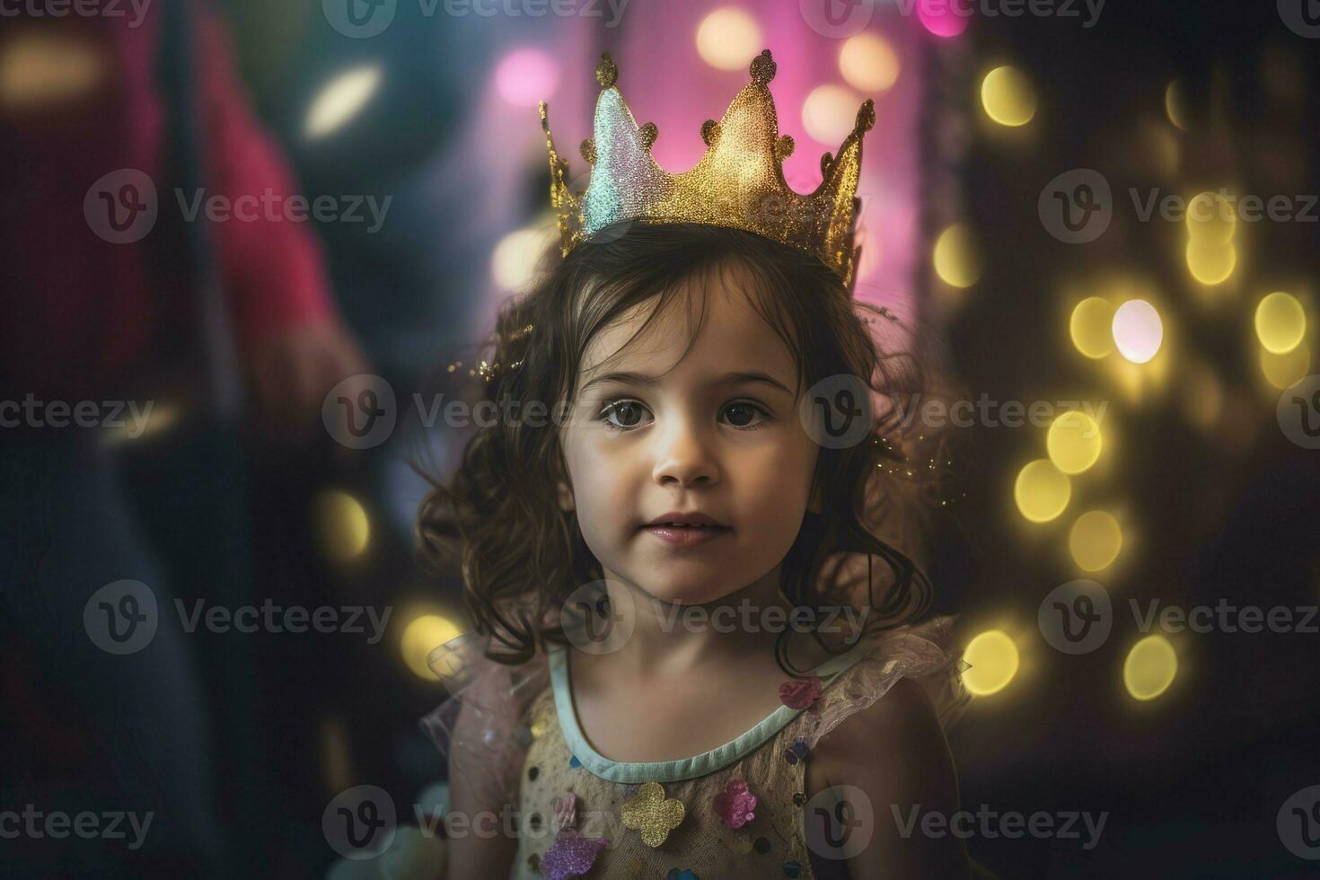 linda niña princesa. generar ai foto