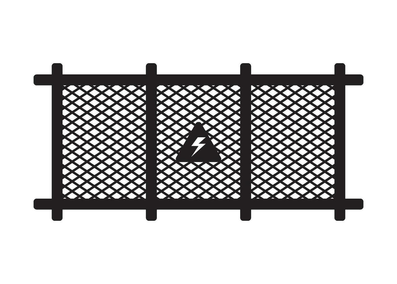 electric fence icon design vector isolated